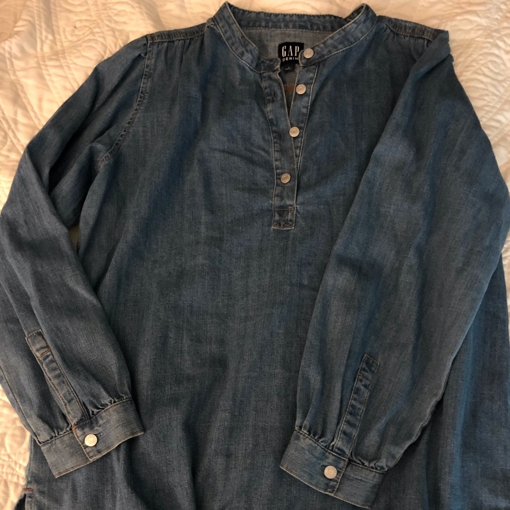 Gap Denim Peasant Shirt